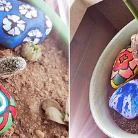 6种材料让平平无奇的石头变得多姿多彩——和女儿一起完成的彩绘石头DIY