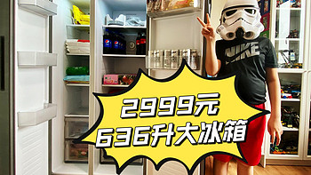 后疫情时代囤货首选，636升大冰箱只要2999元！