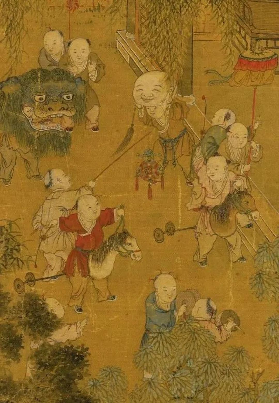 瓷器上的百子闹春,乾隆爷“子孙满堂”的添丁梦