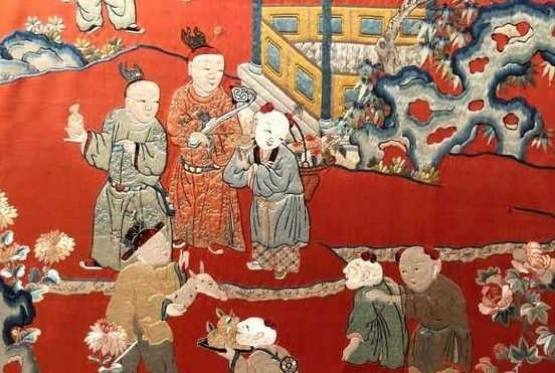 瓷器上的百子闹春,乾隆爷“子孙满堂”的添丁梦