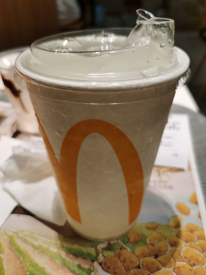 墨迹天气领的免费麦当劳雪碧