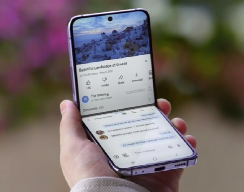 三星发布 Galaxy Z Flip4 可折叠翻盖手机，骁龙8+、升至3700mAh电池