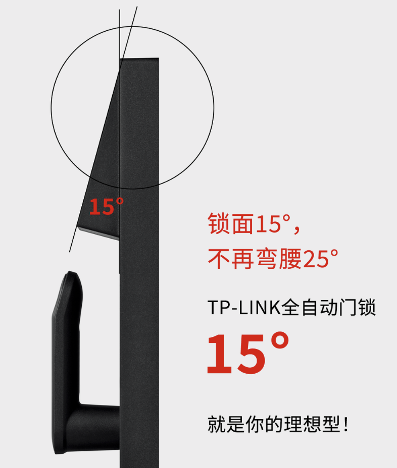 首发599元！路由器巨头TP-LINK推出全自动智能门锁，行业首创15°黄金仰角~