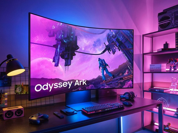 三星发布顶级 Odyssey Ark 奥德赛“方舟”电竞屏，55英寸、量子点技术、超高曲率
