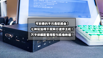 解决PC常见问题 篇八十：不止软路由！七种玩法榨干双网口迷你主机！万字详解配置搭配与实操教程！