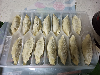 用王饺子做焦皮嫩馅的煎饺。