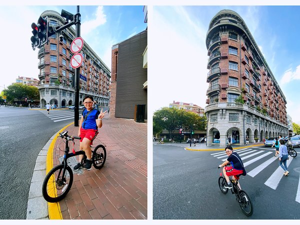 爱骑车的小胖子，有了酷炫的骑行镜