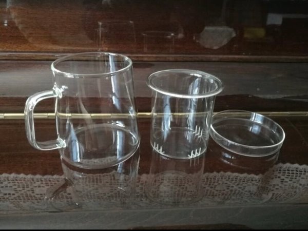 唯铭诺 大容量耐高温可加热玻璃杯 