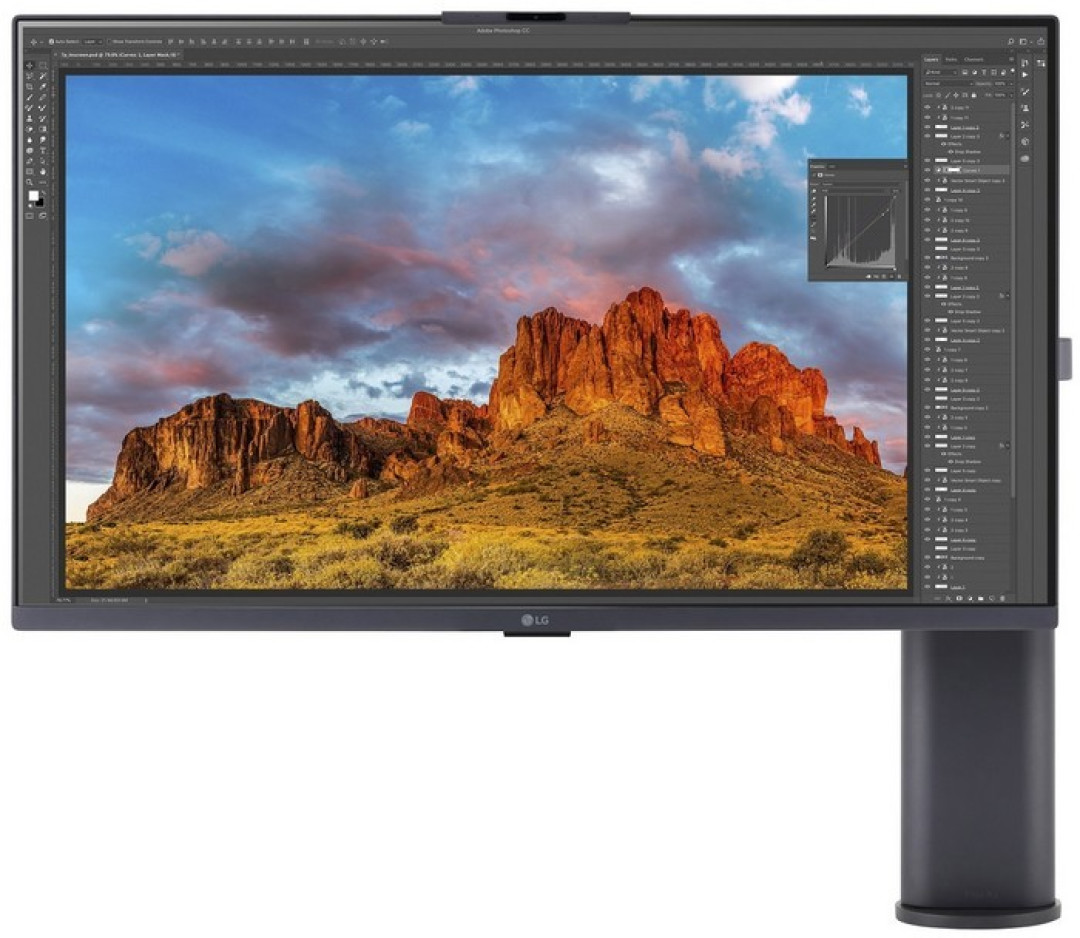 LG 展出三款顶级显示器,800R超高曲率、0.1ms超低响应、自动升降支架