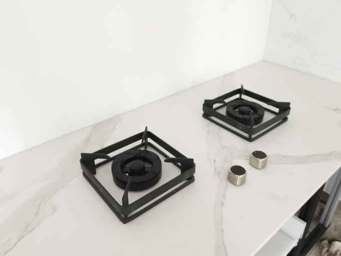极简岩板嵌入式燃气灶