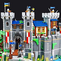 乐高城堡MOC欣赏：黑鹰骑士版本的10305城堡