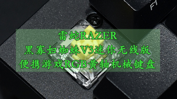 沈老师的电脑折腾之路 篇一百一十七：雷蛇RAZER黑寡妇蜘蛛V3迷你无线版 便携游戏RGB黄轴机械键盘 体验分享