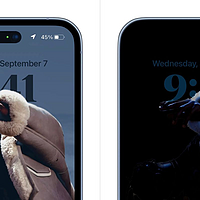 网传丨iPhone 14 Pro 息屏显示界面细节曝光，自动适配壁纸