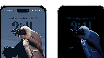 网传丨iPhone 14 Pro 息屏显示界面细节曝光，自动适配壁纸