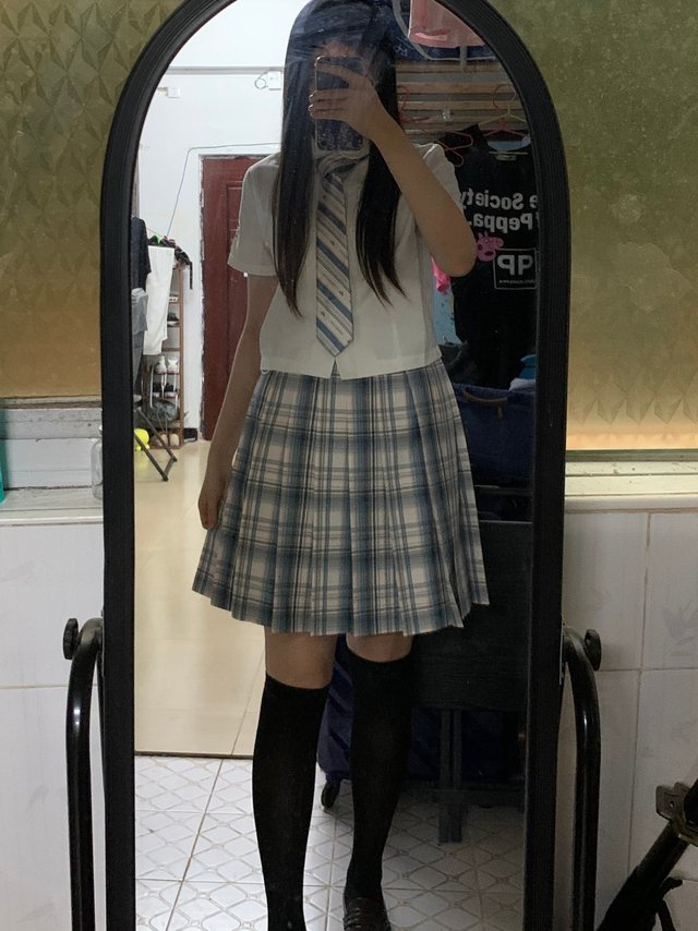 【格裙系列】来康康温柔的蓝格裙吧