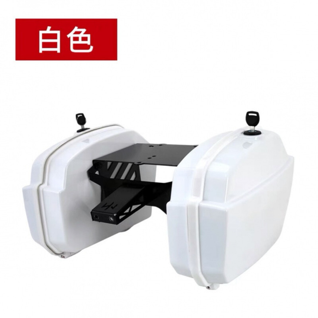 电动摩托车加装双侧储物箱/洛克兄弟硬壳车边包CM300改装件工具包CM500护杆包骑士装备