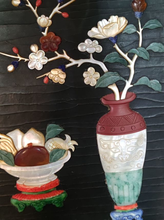 蝶贝雕刻的摆件见过吗？