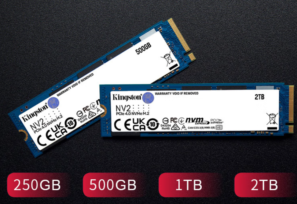 金士顿 NV 2系列SSD上架预售，PCIe 4.0，最高3.5GB/s连读