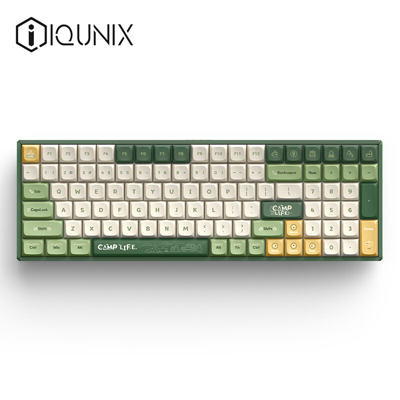 秋天不来一把露营配色的键盘吗？新入IQUNIX F97露营三模键盘