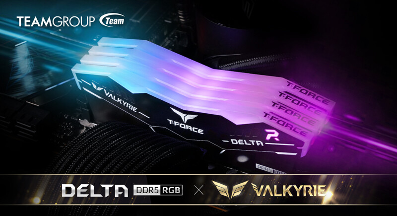 十铨联合映泰发布 T-FORCE DELTA RGB DDR5 VALKYRIE 特别版内存