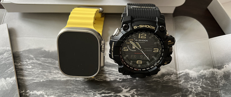 新开箱篇三：Apple Watch Ultra 首发到手，对比G-Shock泥王_智能手表_