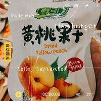 绝绝子的黄桃果干。