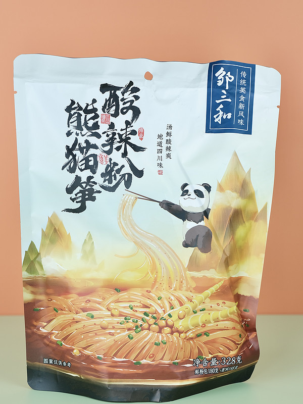 邹三和（zousanhe） 邹三和熊猫笋子酸辣粉328g袋装川味速食鲜粉方便