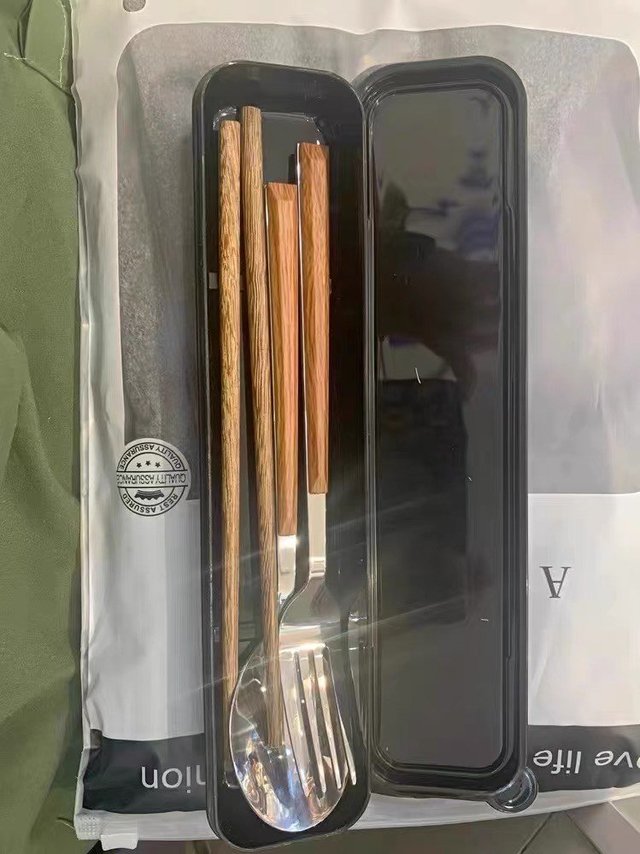 筷子勺子套装一人一筷便携餐具学生收纳盒叉
