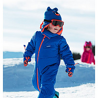 迪卡侬棉服连体滑雪服宝宝冬季防风防水