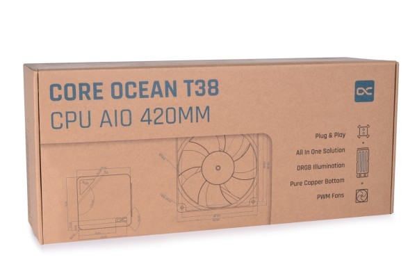 AMD新锐龙能用：阿尔法酷发布 Core Ocean T38 系列水冷散热器