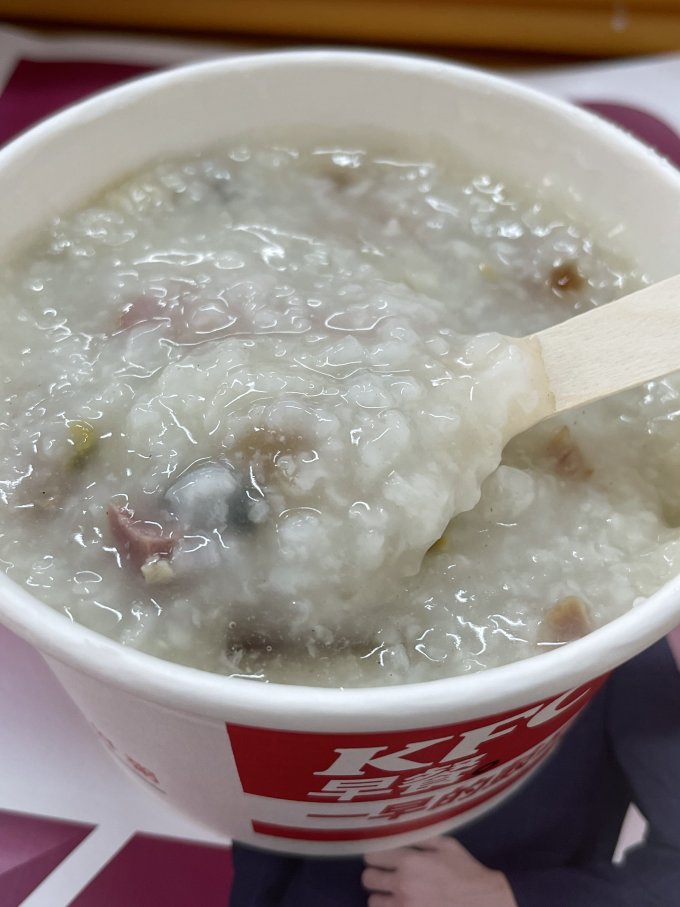 肯德基其他方便食品怎么样 最喜欢喝皮蛋瘦肉粥啦_什么值得买