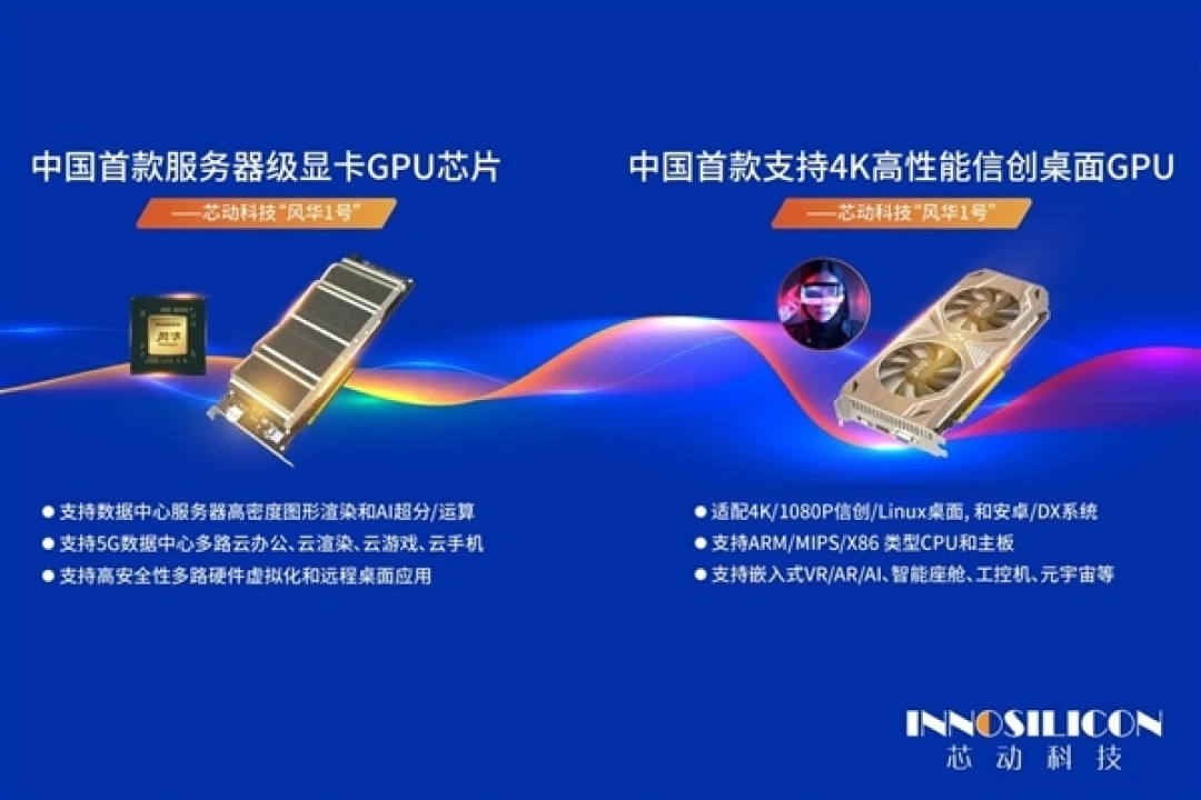 国产首款高性能4K级显卡：“风华1号”宣布正式量产