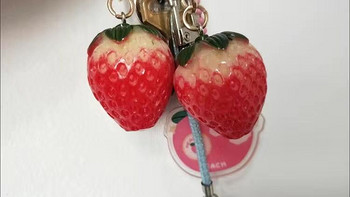 可爱软萌治愈少女心草莓控小清新钥匙扣仿真挂链包包创意挂件饰品