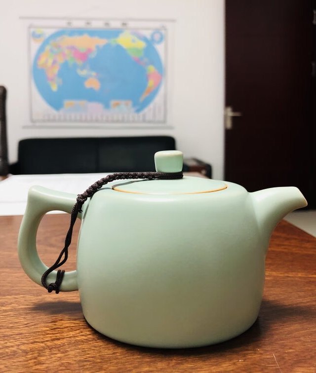 祥业汝窑  井栏壶