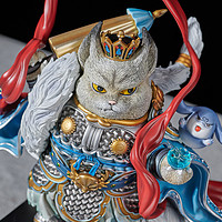 玩模总动员：古典神话+可爱萌猫，《八仙九猫》系列“多闻天王”雕像开箱
