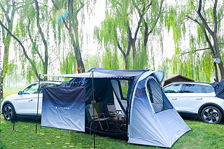 车尾帐篷真不错 绿心公园去露营