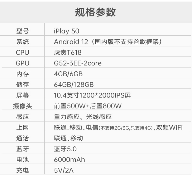 酷比魔方发布 iPlay50 系列平板，三个系统可选，4G双卡双待、2K护眼屏、适用于学生、老人