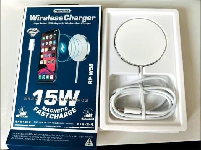 睿量RP-W58充电器怎么样 REMAX无线充电器适用苹果14充电头Magsafe磁_什么值得买