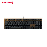 樱桃（CHERRY）KC200办公机械键盘有线键盘G80-3950游戏键盘108键全键无冲古铜色/黑色茶轴