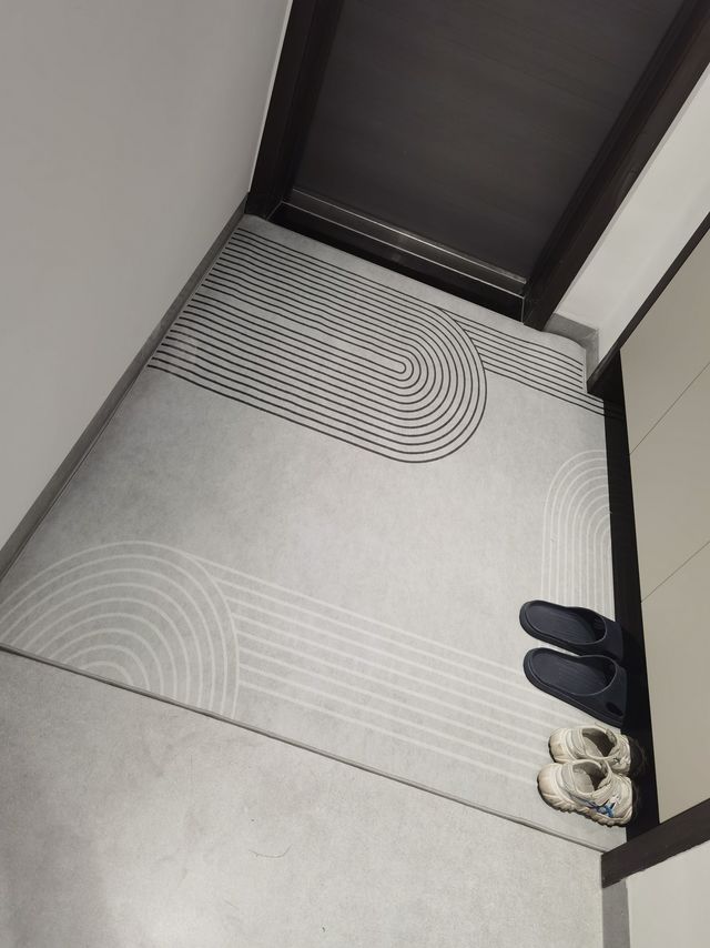这个入户门定制地垫真不错