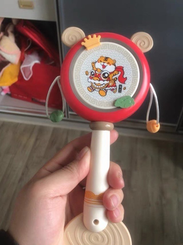 可以啃咬的宝宝拨浪鼓玩