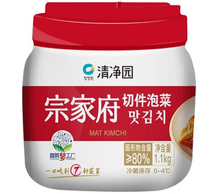 清净园 宗家府 切件泡菜 1100g（韩国泡菜 