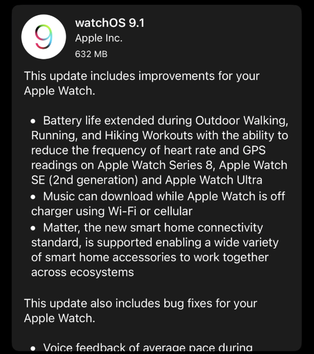 苹果还发布 watchOS 9.1 正式版,改进续航、多项新功能上线