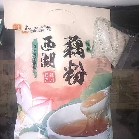 知味观红枣莲子藕粉，9.9品西湖藕香