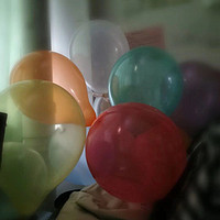 生日或者活动现场的布置气球