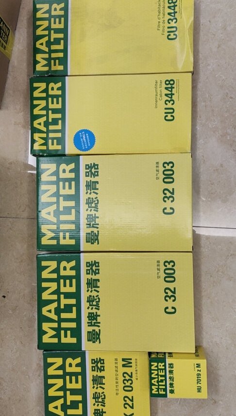 
家里几台车的三滤全部都是选择曼牌滤清器