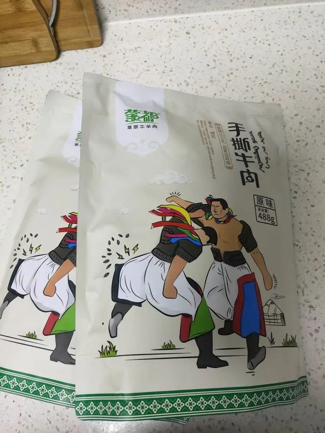蒙都手撕牛肉干，品质自然不必说