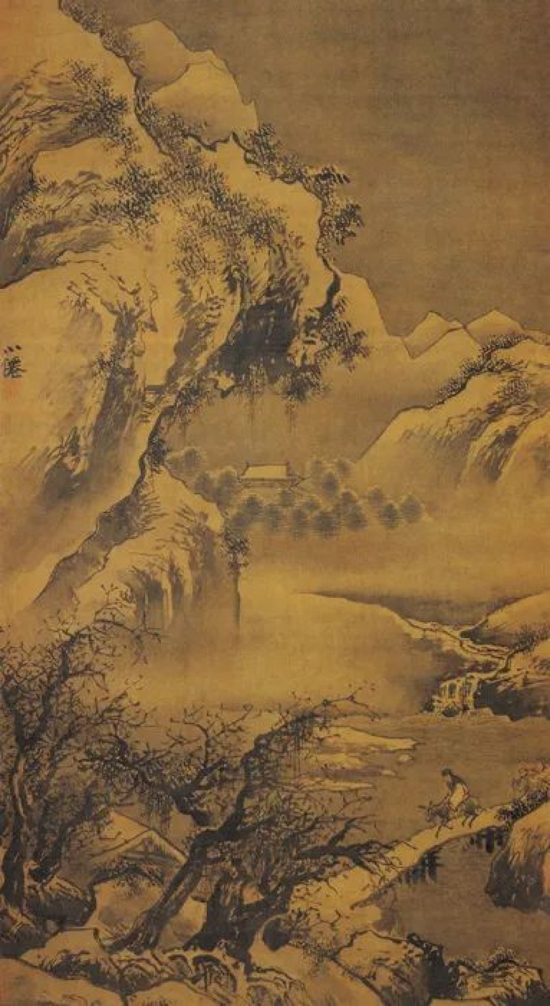 明 吴伟《灞桥风雪图》（局部）©故宫博物院