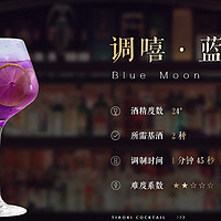 调嘻鸡尾酒 之「蓝月亮」