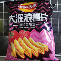 乐事（Lays）休闲零食 大波浪薯片番茄味 